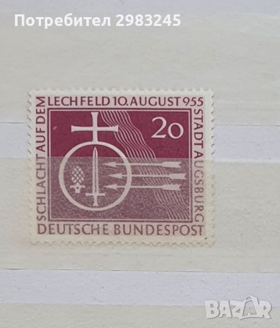 Германия 1955, снимка 1 - Филателия - 45366197
