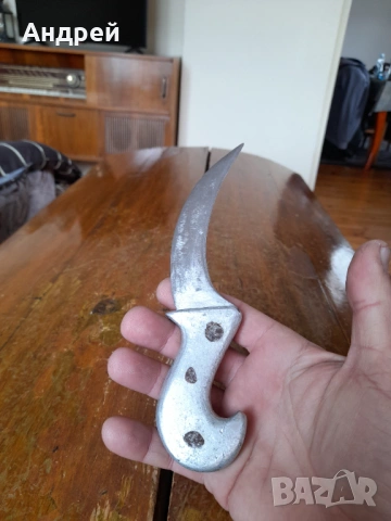 Стар нож,кама, снимка 3 - Други ценни предмети - 54044942