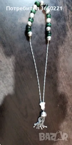 Старинна сребърна броеница, снимка 3 - Други - 49776946