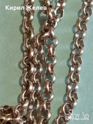 Винтидж сребърен синджир фин за ремонт нежен Italy 36548 , снимка 3 - Колиета, медальони, синджири - 52863232