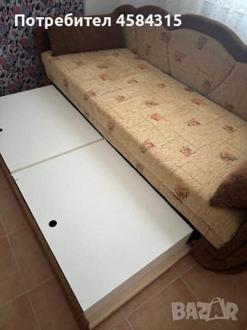 Холов диван-спалня, снимка 3 - Дивани и мека мебел - 52510522