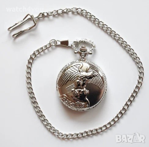 НОВ ДЖОБЕН ЧАСОВНИК. ДЖОБНИ ЧАСОВНИЦИ С ВЕРИЖКА КЮСТЕК.POCKET WATCH.DJOBEN DZHOBEN CHASOVNIK, снимка 4 - Джобни - 20926069