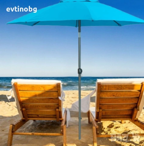 Градински чадър Muhler U5060 – Елегантна защита от слънцето във вашата градина, снимка 5 - Градински мебели, декорация  - 53857812