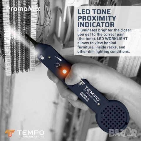 Детектор за откриване и проследяване на кабели Tempo 701K-G Standart сонда и тон-генератор, снимка 4 - Друга електроника - 53862363