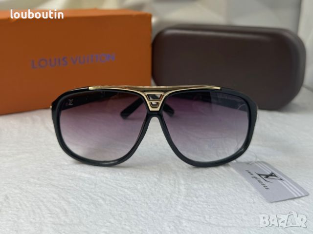 Louis Vuitton Еvidence висок клас мъжки слънчеви очила маска унисекс , снимка 7 - Слънчеви и диоптрични очила - 45407051