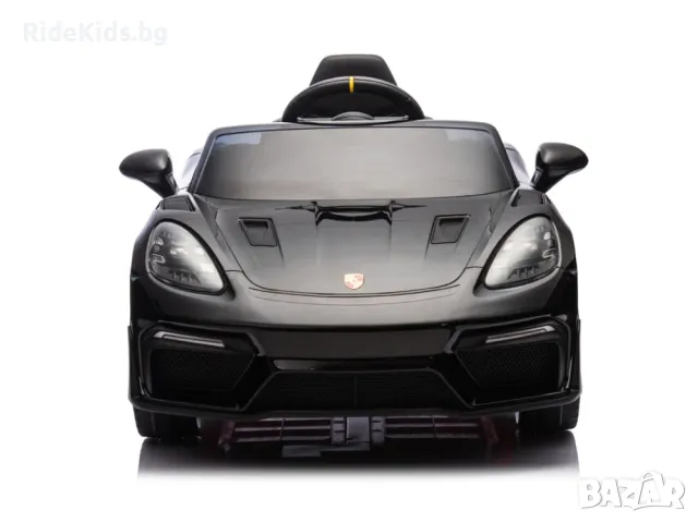 Porsche Spyder RS 12V – Детска акумулаторна кола, Черна, EVA гуми, снимка 3 - Детски велосипеди, триколки и коли - 49731131