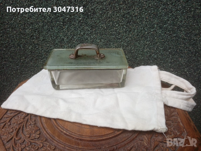 Антикварна стъкленица за стерилни материали. Ретро медицинско стъклено изделие., снимка 10 - Антикварни и старинни предмети - 52507413