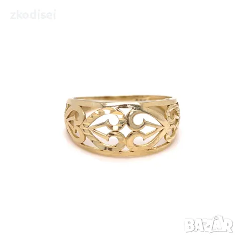 Златен дамски пръстен 2,13гр. размер:58 14кр. проба:585 модел:31103-6, снимка 1