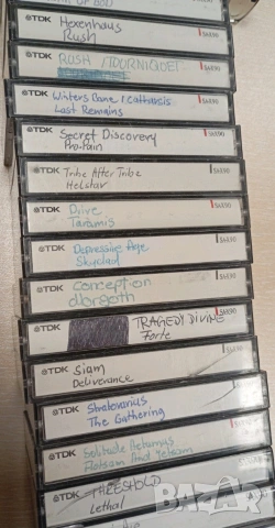 Аудио касети TDK SA X 60/ 90 /100 TDK SA90 Japan с албуми метъл траш хард рок - виж описите, снимка 3 - Аудио касети - 53247989