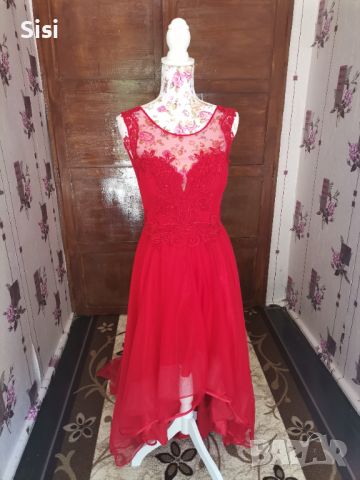 Червена Бална рокля, снимка 2 - Рокли - 45727120