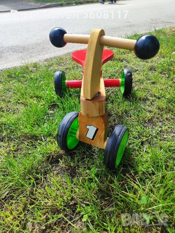 Детско дървено колело, снимка 1 - Детски велосипеди, триколки и коли - 45537735