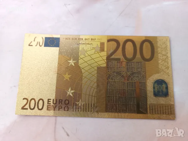 Златна банкнота 200€, снимка 1 - Нумизматика и бонистика - 48126712