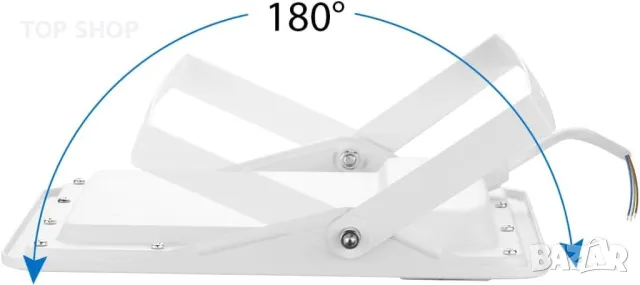 LeKaufen 50W LED прожектор 2 броя, Мрежово захранване, 5000 LM, IP66, 6000K, снимка 8 - Прожектори - 49971293