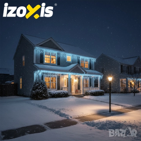 Коледни лампички за външен монтаж / Външни коледни лампички завеса-15м, снимка 4 - Външни лампи - 52285999