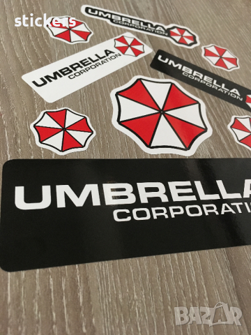 Umbrella Corporation 16бр. стикери различни размери Stickers , снимка 5 - Аксесоари и консумативи - 44988146
