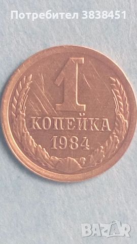 1 копейка 1984 года Русия, снимка 1 - Нумизматика и бонистика - 45637276