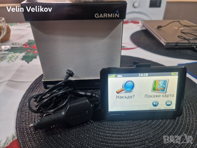 Ново!!! 5" инча GPS навигация Garmin Nuvi 1450Т + с доживотни карти подарък 32GB