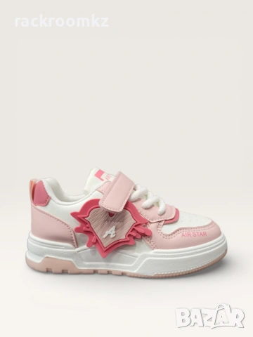 Детски спортни кецове с лепенка W582020 pink