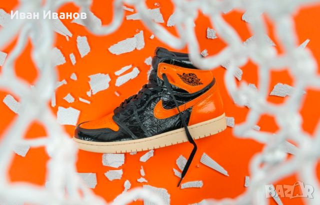 маратонки Nike Jordan 1 Retro High OG Shattered Backboard 3.0 номер 42,5-43  оригинални , снимка 2 - Маратонки - 46434276