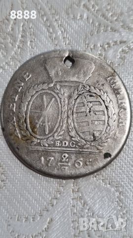 Сребърна монета 2/3 талер 1765 Саксония - Германия , снимка 1 - Нумизматика и бонистика - 45798280