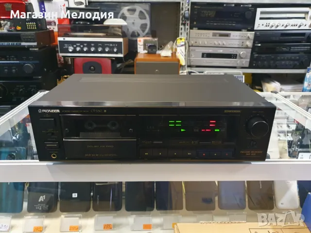 Касетен дек Pioneer CT-S210 В отлично техническо и визуално състояние., снимка 5 - Декове - 48443809