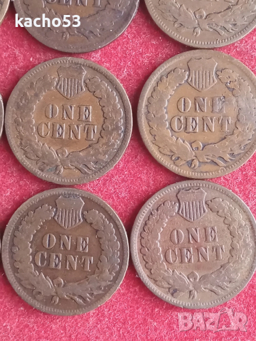 1 цент 1900,1,2,3,4,5,6,7,8 г. САЩ, снимка 8 - Нумизматика и бонистика - 54237839