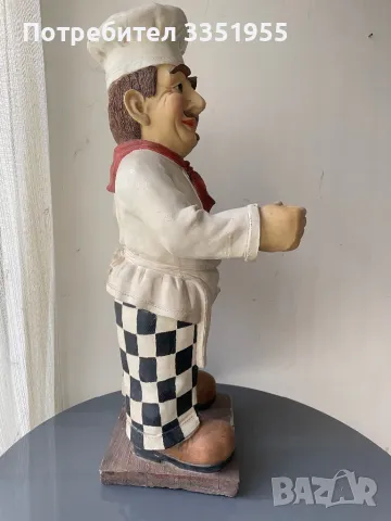 Италианска голяма статуетка на Шеф Готвач, снимка 12 - Обзавеждане за заведение - 49944645