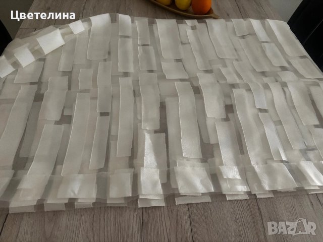 Бели пердета 2 броя за корниз , снимка 2 - Пердета и завеси - 50927551