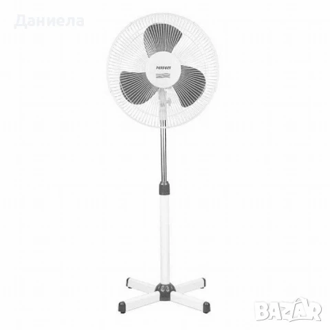 Вентилатор 16'' PERFECT FM-3231/FM-3240, 40W, 2бр в кутия, бяло/сиво, бял