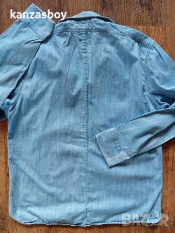 g-star usn rhine shirt - мъжка деним риза р-р XL, снимка 7 - Ризи - 53621464