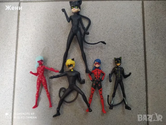 Фигурки Калинката и Черния котарак Ladybug and Cat Noir, снимка 1