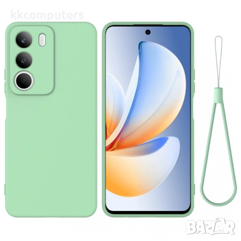 Силиконов Калъф за Realme C71 4G - Гръб, Мек TPU, С Ремък, Вкл. Протектор - 4 Цвята, снимка 11 - Калъфи, кейсове - 53444090