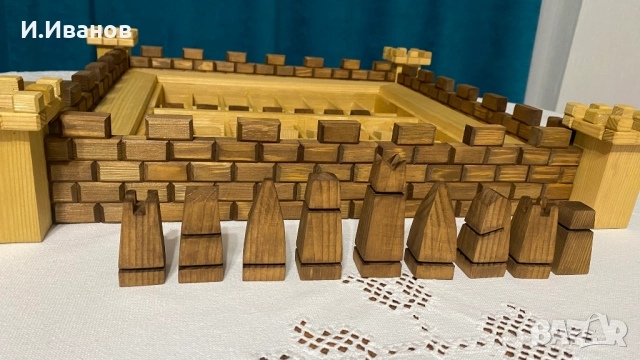 ШАХ дървен, ръчна изработка, снимка 10 - Шах и табла - 52456993
