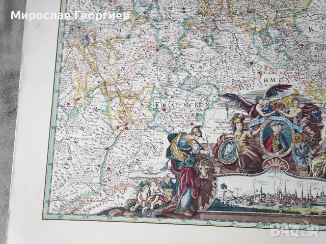 Карта на всички кралски пруски земи, голяма карта, снимка 5 - Колекции - 45747719