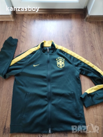 Nike Brazil N98 Track Jacket 2014 - мъжко футболно горнище Л, снимка 6 - Спортни дрехи, екипи - 52956822