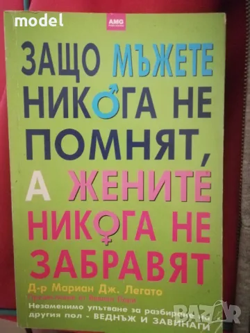 Защо мъжете никога не помнят, а жените никога не забравят - Д-р Мариан Дж. Легато, снимка 1 - Други - 48119477