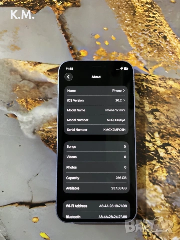 Iphone 12 mini 256GB 84%, снимка 3 - Apple iPhone - 53126363