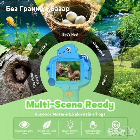 Нов Детски бороскоп 1080P с фото видео водоустойчива сонда LED светлини и IPS екран, снимка 3 - Други - 54130998