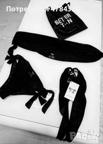 Full SET иновативен tan-trough Бански - Milos top, los Bottom + шал