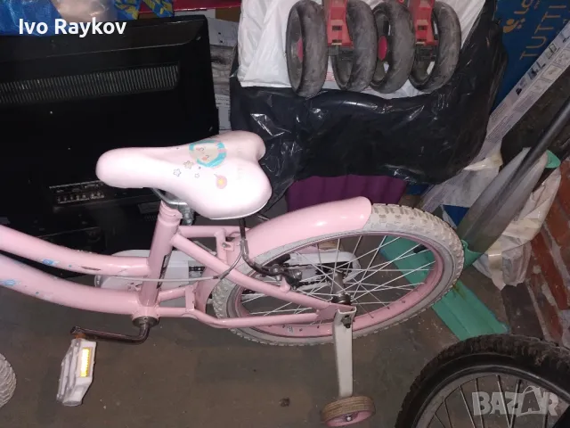 Розово детско колело,почти ново, снимка 8 - Велосипеди - 49965614
