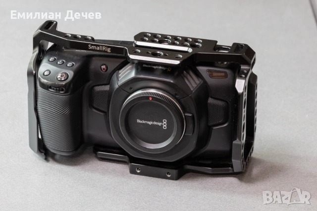 Камера Blackmagic Pocket 4K - с клетка и 2 карти