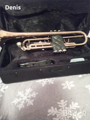 тромпет с калъф , снимка 3 - Духови инструменти - 53102924