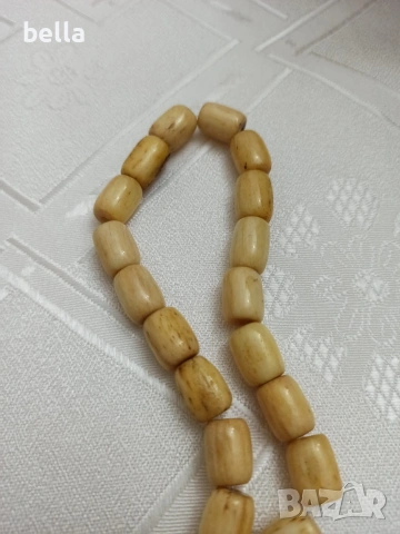 Броеница камилска кост -21 зърна , снимка 2 - Антикварни и старинни предмети - 54223987