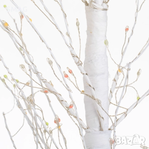 Коледна елха бяла с 767 многоцветни LED 2,1 м_1242626, снимка 3 - Други - 52329425