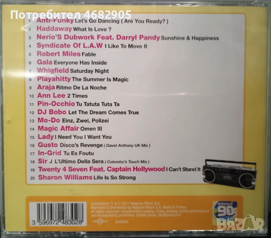 Annees 90, снимка 2 - CD дискове - 54021323