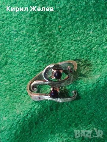 СТАРИНЕН СКЪПОЦЕНЕН СРЕБЪРЕН ПРЪСТЕН СРЕБРО ВИСОКА ПРОБА с ЧЕРЕН ОНИКС РЯДКА АРТ ИЗРАБОТКА 47961, снимка 18 - Антикварни и старинни предмети - 49757575