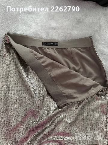 Мини пола с пайети S, снимка 3 - Поли - 52636618
