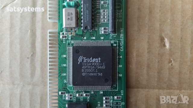 Видео карта TVGA Trident 9000i-1 JA-8237D/V3 16-bit 512KB ISA, снимка 8 - Видеокарти - 53404804