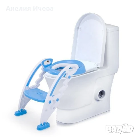 Детска седалка адаптор за тоалетна чиния със стълба , снимка 6 - Други стоки за дома - 51336561