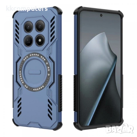 Магнитен калъф WANLONFENG DJ за Xiaomi Poco M8 5G / Redmi Note 15 5G с 2 бр. Стъклени Протектори - P, снимка 3 - Калъфи, кейсове - 53259788